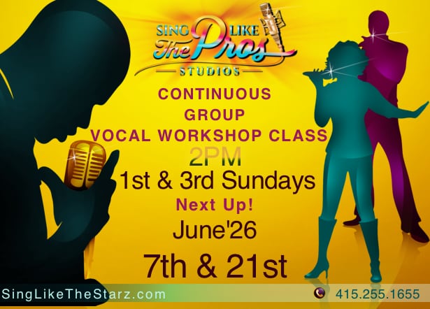 Sing Like The Pros! June’26 Grp Balanced Vocal Registrars Singing Workshops X’s 2